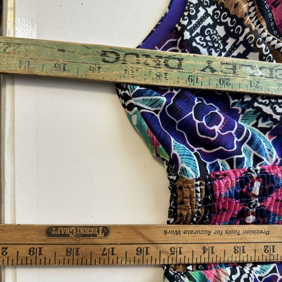 Rabbit Rabbit Rabbit Womens Midi Dress Multicolor Boho Purple Sleeveless XL - Picture 7 of 9